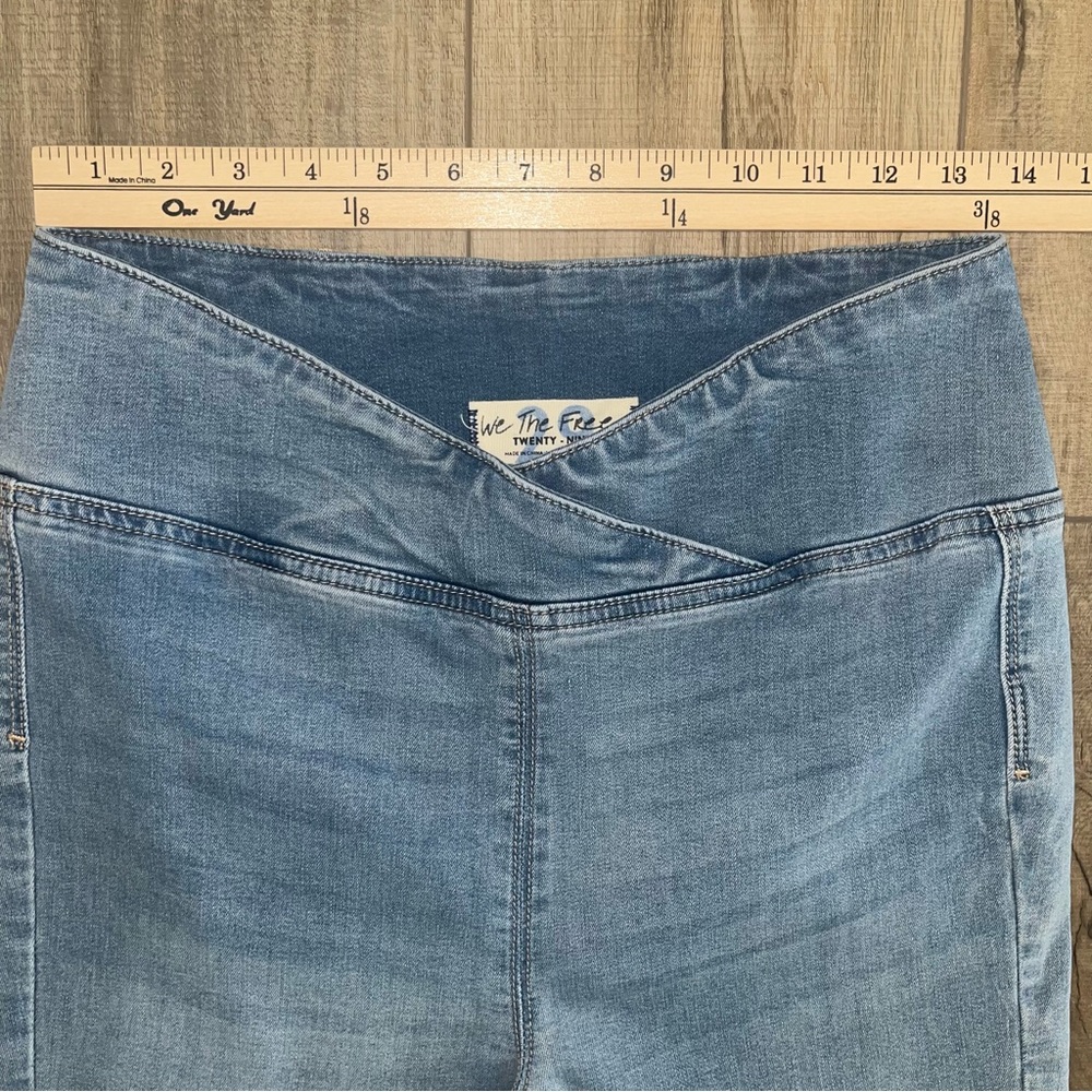 We the Free Venice Beach Flare Jeans Crossover High Rise 29 Boho Retro Wideleg - Picture 9 of 14